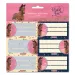 Ars Una: Etichette per quaderni confezionate con motivo di cavallo "Wild and Free" 3x6 pezzi