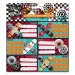 Ars Una: Etichette per quaderni confezionate con motivo di pattinaggio Rollin Mania 3x6 pezzi