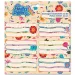 Ars Una: Etichette per quaderni confezionate con motivo floreale Flower Power 3x6 pezzi