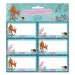 Ars Una: My Secret Garden etichette per quaderni con cerbiatti, confezione da 3x6 pezzi