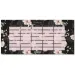 Ars Una: Orario scolastico a due facce Flowery Black con fiori