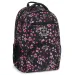 Ars Una: Pearl Blossom Black zaino scolastico ergonomico con fiori, 33x45x24 cm