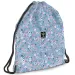 Ars Una: Pearl Blossom Blue sacchetto sportivo teen floreale, sacca da ginnastica 37,5x46 cm