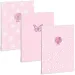 Ars Una: Quaderno a rete extra con graffette Soft Touch Pink Spring A/4