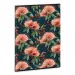 Ars Una: Quaderno a righe con anelli extra Flowery Green A/4