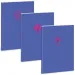 Ars Una: Soft Touch Violet Spring quaderno a righe con graffette extra A/4