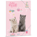 Ars Una: Tea party degli animali carini - cartellina elastica a tema gatti, formato A4