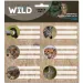 Ars Una: The Eye of the Wild etichette per quaderni con animali selvatici confezionate 3x6 pezzi