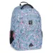 Ars Una: Zaino ergonomico scolastico Pearl Blossom Blue con fiori, 33x45x24cm