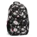 Ars Una: Zaino scolastico AU-2 Flowery Black con fiori, 32x46x22cm