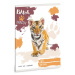 Ars Una: Zampe Coraggiose - Tigre quaderno a righe A/5 per la 1ª classe 14-32