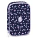 Ars Una: astuccio a più scomparti Navy Bloom 15,5x22,5x4,5 cm