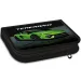 Ars Una: astuccio pieghevole verde con stampa Lamborghini, completo, 12,8x19,3x3,6 cm immagine 1