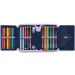 Ars Una: astuccio ripiegabile floreale Navy Bloom completo 12,8x19,3x3,6 cm immagine 2