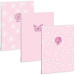 Ars Una: quaderno A4 "Soft Touch Pink Spring", a fogli lisci, con clip supplementare