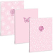 Ars Una: quaderno A4 a righe "Soft Touch Pink Spring" con fermaglio extra