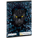 Ars Una: quaderno a righe A5 "Black Panther" con stampa pantera per la 3ª elementare 12-32