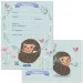 Ars Una: set di 10 inviti "Fresh Flowers" a tema riccio con buste incluse