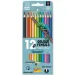 Ars Una: set di 12 matite colorate triangolari con temperino