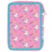 Astuccio a due piani con motivo unicorno 15x21cm