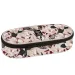 Astuccio ovale Ars Una: Flowery Pink con fiori 23x5,5x9cm
