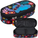 Astuccio ovale Disney Stitch Aloha di colore nero PC01 23x9,5x6 cm
