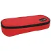 Astuccio ovale rosso con cerniera 10x20x5cm