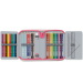 Astuccio pieghevole imbottito Ars Una Think Pink con gattino, 12,8x19,3x3,6 cm