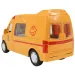 Auto Speciale: Auto da corsa espresso giallo con luci e suoni, funzione a volano 24 cm