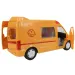 Auto Speciale: Auto da corsa espresso giallo con luci e suoni, funzione a volano 24 cm