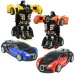 Auto da corsa: Auto sportiva a molla trasformabile in robot in diverse varianti 13cm