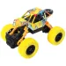 Auto da rally giallo a retrocarica fuoristrada 1/32