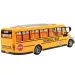 Autobus scolastico giallo telecomandato RC con effetti luminosi e batteria 27MHz 40cm