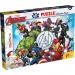 Avengers 2 in 1 puzzle da 60 pezzi e album da colorare 35x25 cm - Lisciani