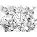 Avengers 2 in 1 puzzle da 60 pezzi e album da colorare 35x25 cm - Lisciani