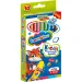 Bambino: Set di matite colorate Jumbo 10 pezzi con temperino