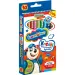 Bambino: Set di matite colorate Jumbo 10 pezzi con temperino
