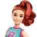 Bambola Barbie Fashionista con capelli rossi e gonna viola - Mattel