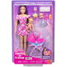 Bambola Barbie con abito floreale set da babysitter - Mattel