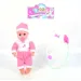 Bambola con vestito rosa e stetoscopio 31 cm