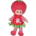 Bambola di stoffa con costume da mela o fragola, 36 cm, 1 pezzo