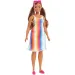 Barbie 50° anniversario "INSIEME PER LA TERRA!" bambola con abito a righe - Mattel