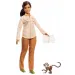 Barbie: Bambola National Geographic con scimmia - Mattel