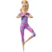 Barbie: Bambola yoga flessibile con capelli biondi in abito viola - Mattel