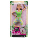 Barbie: Bambola yoga snodabile con capelli castani e maglia verde - Mattel