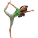 Barbie: Bambola yoga snodabile con capelli castani e maglia verde - Mattel