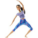 Barbie: Bambola yoga snodabile con capelli castani e pantaloni blu - Mattel