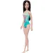 Barbie Beach bambola in costume da bagno blu con motivo fenicottero - Mattel