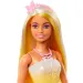 Barbie Dreamtopia: Principessa bambola in abito giallo-rosa con farfalle - Mattel
