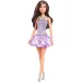 Barbie: Fashionista bambola alla moda con vestito viola - Mattel